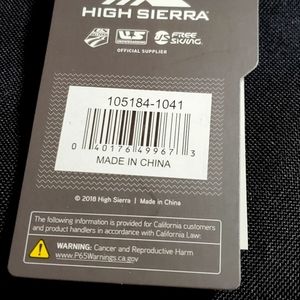 Sierra Lunch Picnic Bag Lightweight Hiking Single Compartment Black